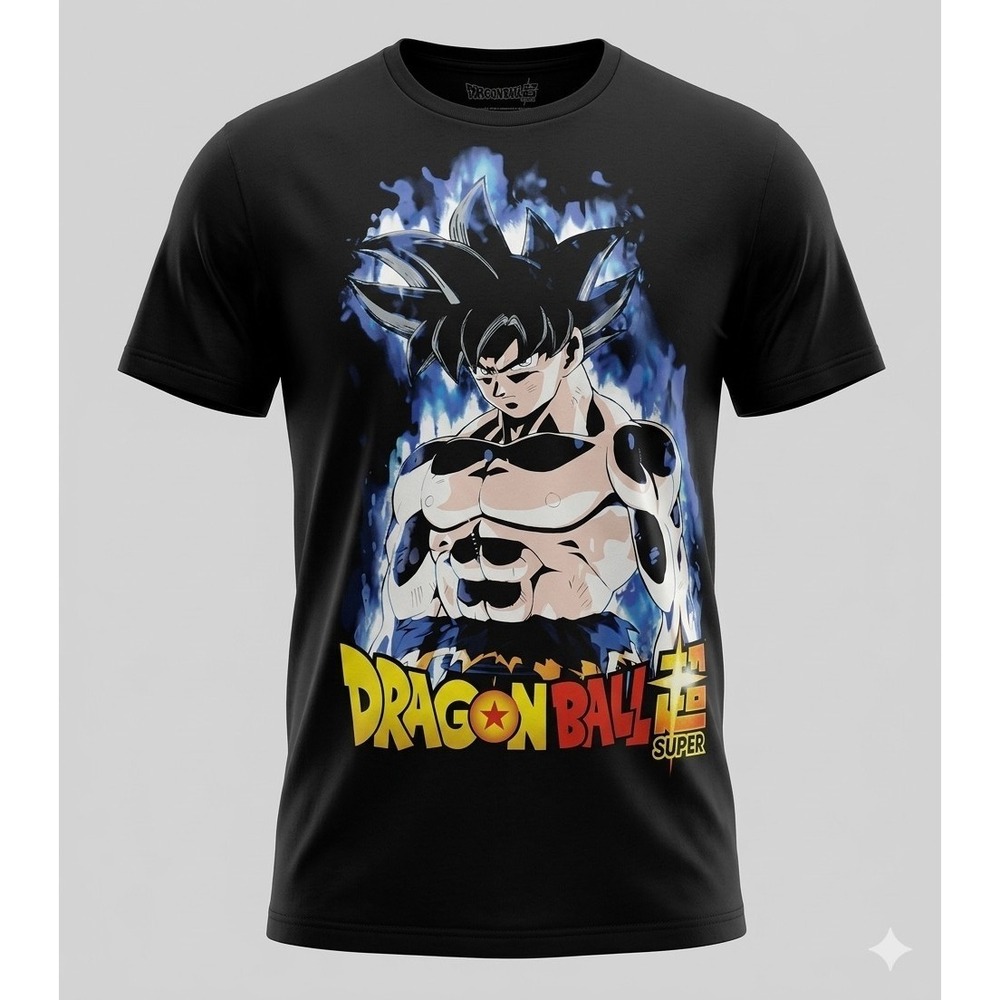 Dragon Ball Super Goku Ultra Instinct T-Shirt Black Size Medium (s'19) Y2K Style